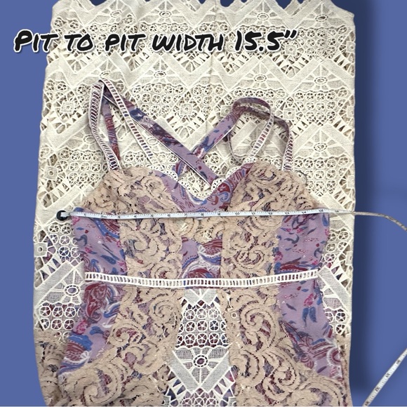 πHP!π EUC Free People Still Life Lace Strappy Midi Dress. Size 2 π - Picture 7 of 14